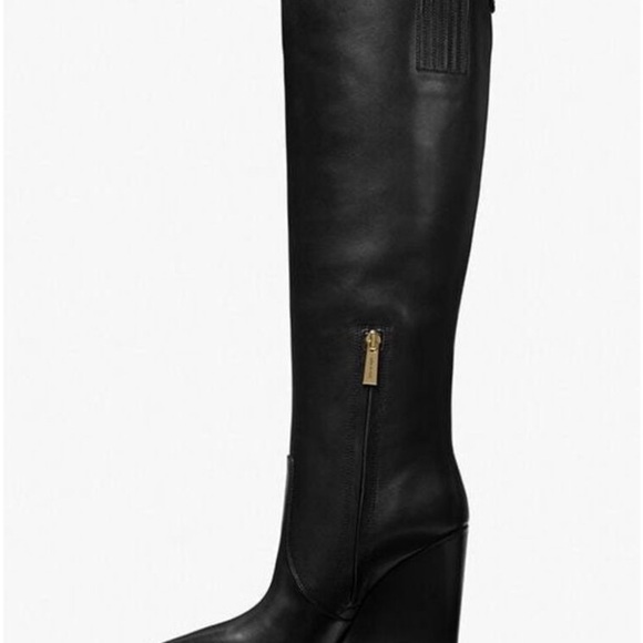 MICHAEL KORS ISRA WEDGE BOOT LEATHER US 5.5M - Picture 3 of 11